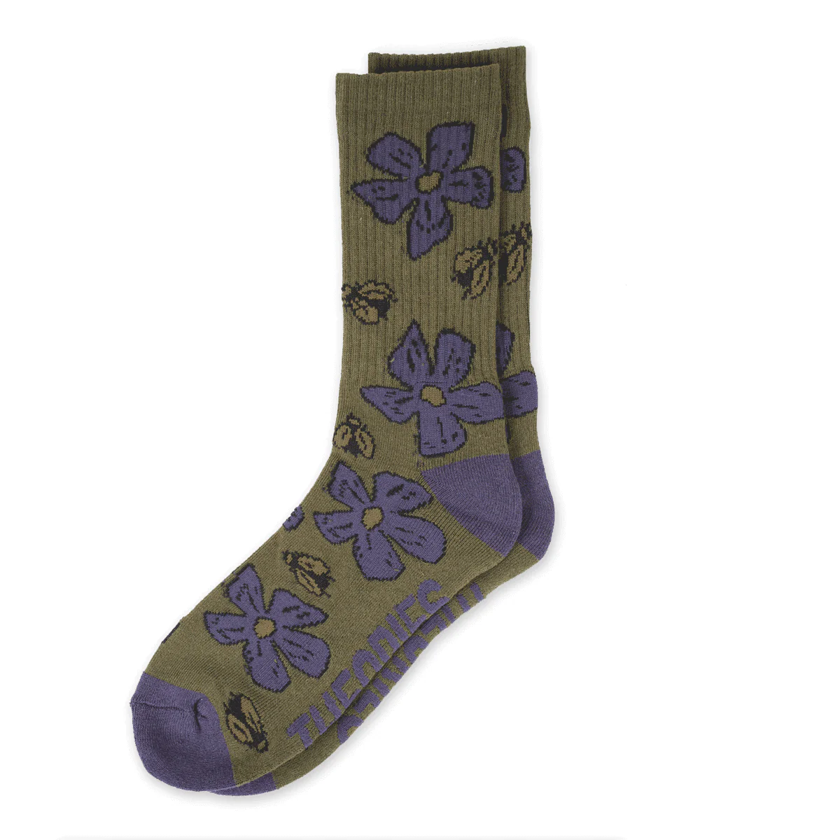 Theories Pollinate Sock - Green / Purple - Image 2