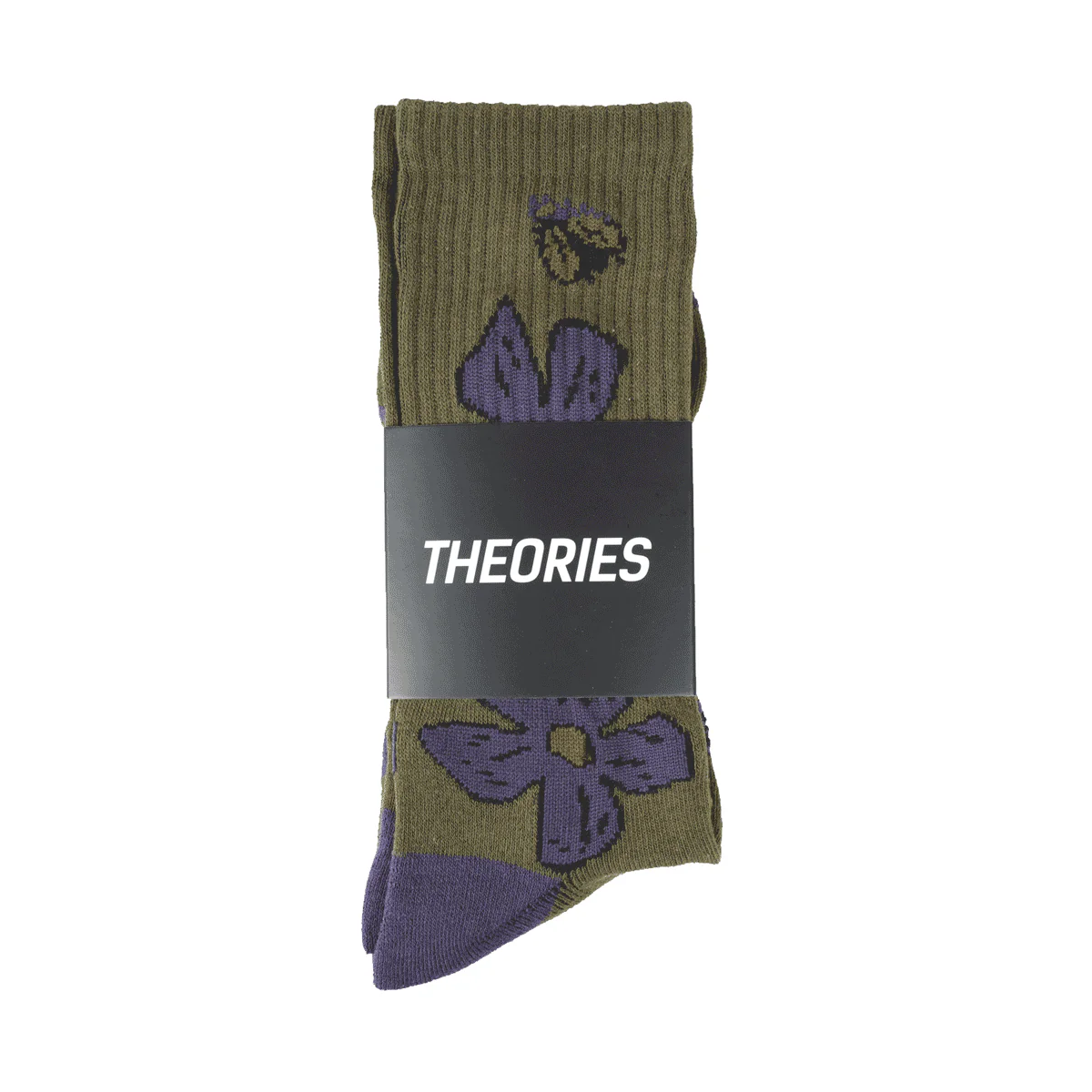 Theories Pollinate Sock - Green / Purple - Image 3