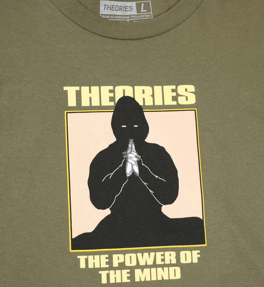 Theories Power of the Mind Tee - Olive - Image 2