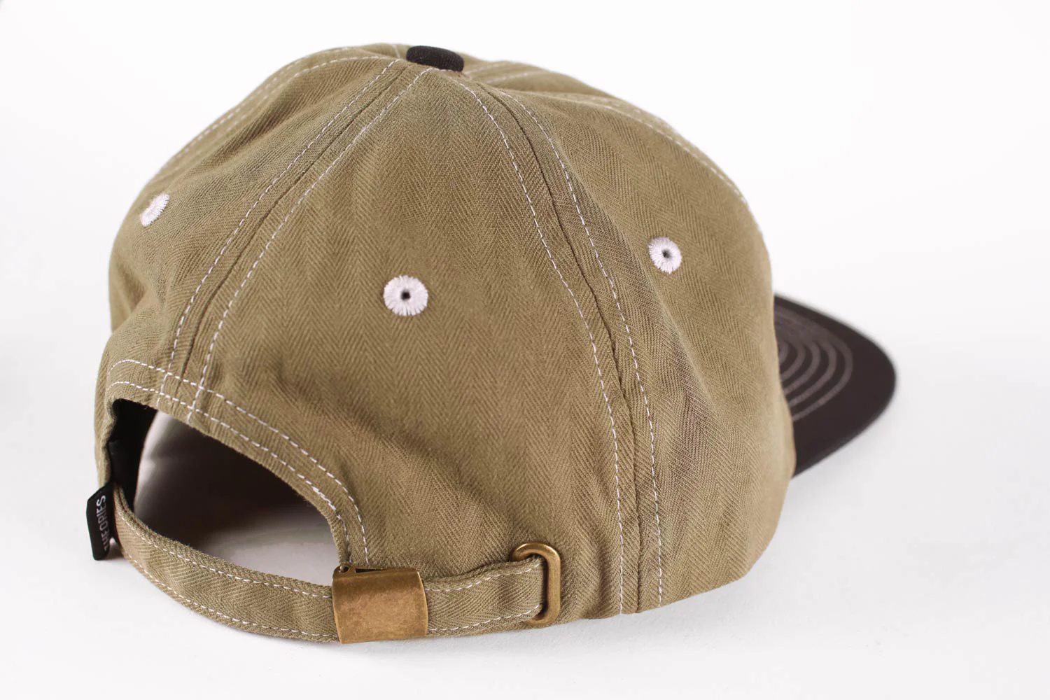 Theories Scribble Herringbone Snapback - Olive / Black - Image 3