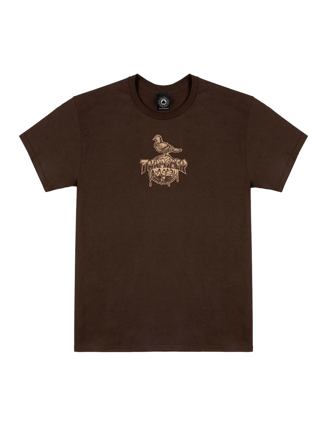Thrasher x Antihero Cover The Earth Tee - Dark Chocolate