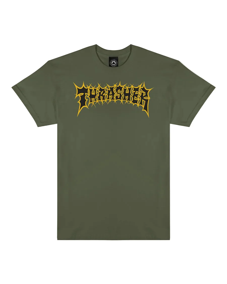Thrasher Spikey T-Shirt - Military Green