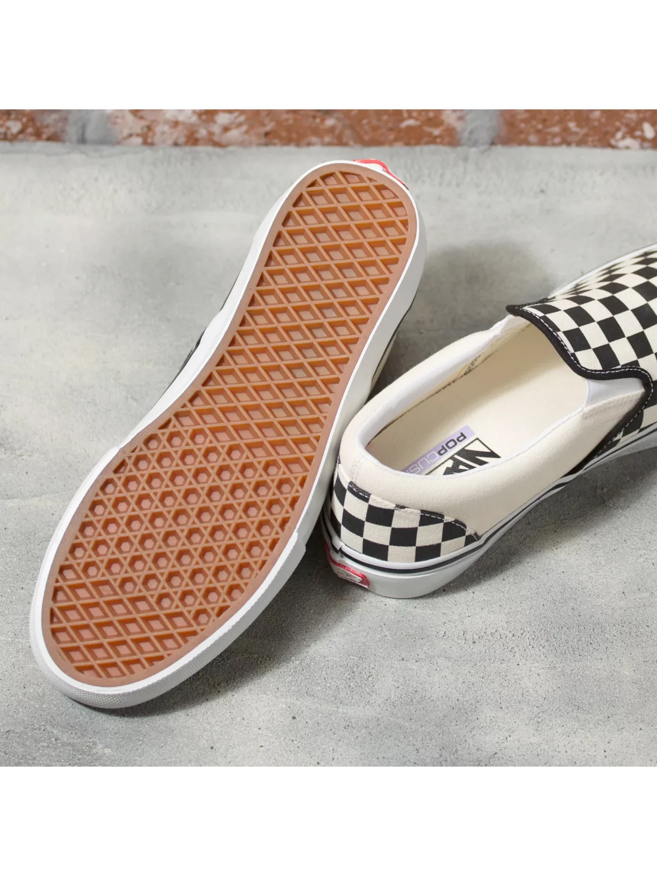 Vans Skate Slip On - Checkerboard Black / White - Image 3