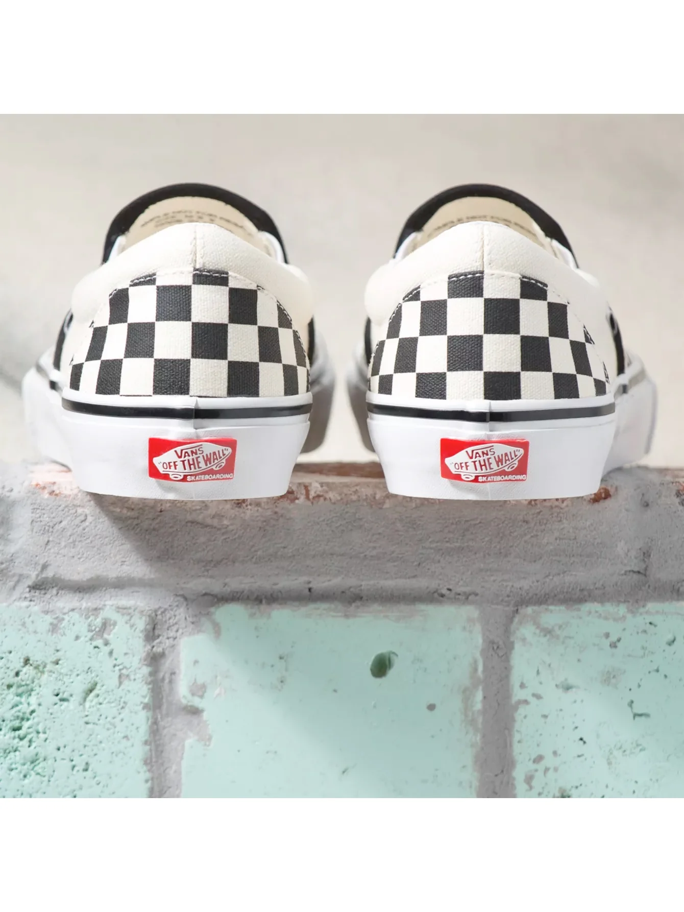 Vans Skate Slip On - Checkerboard Black / White - Image 5