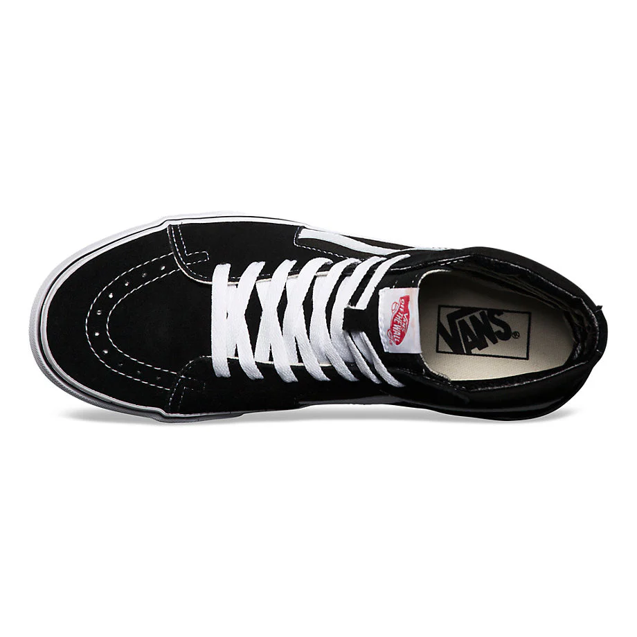 Vans Sk8-HI-Black/White - Image 5