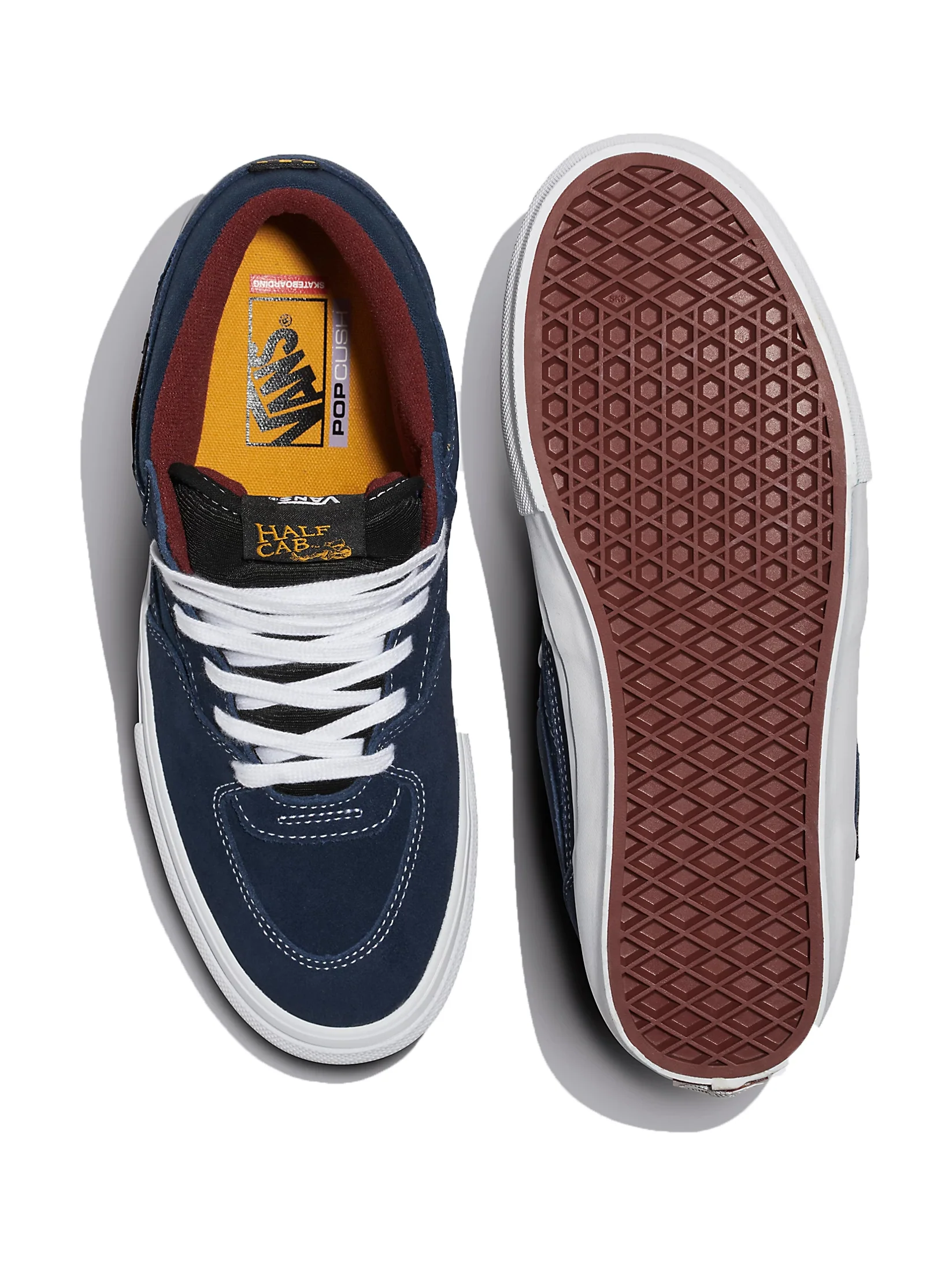 Vans Skate Half Cab - Navy / Burgundy - Image 3