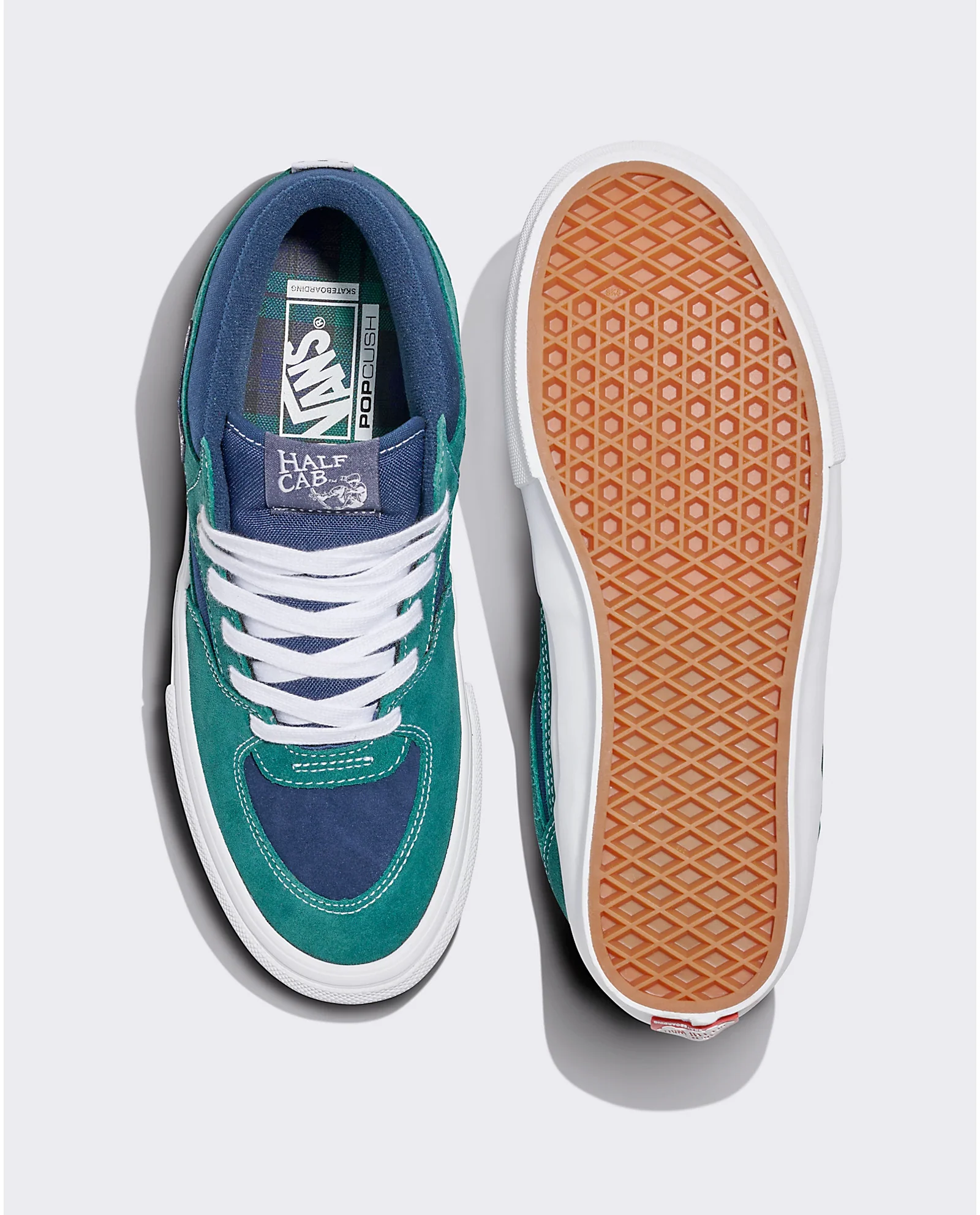 Vans Skate Half Cab - Tartan Blue / Green - Image 3