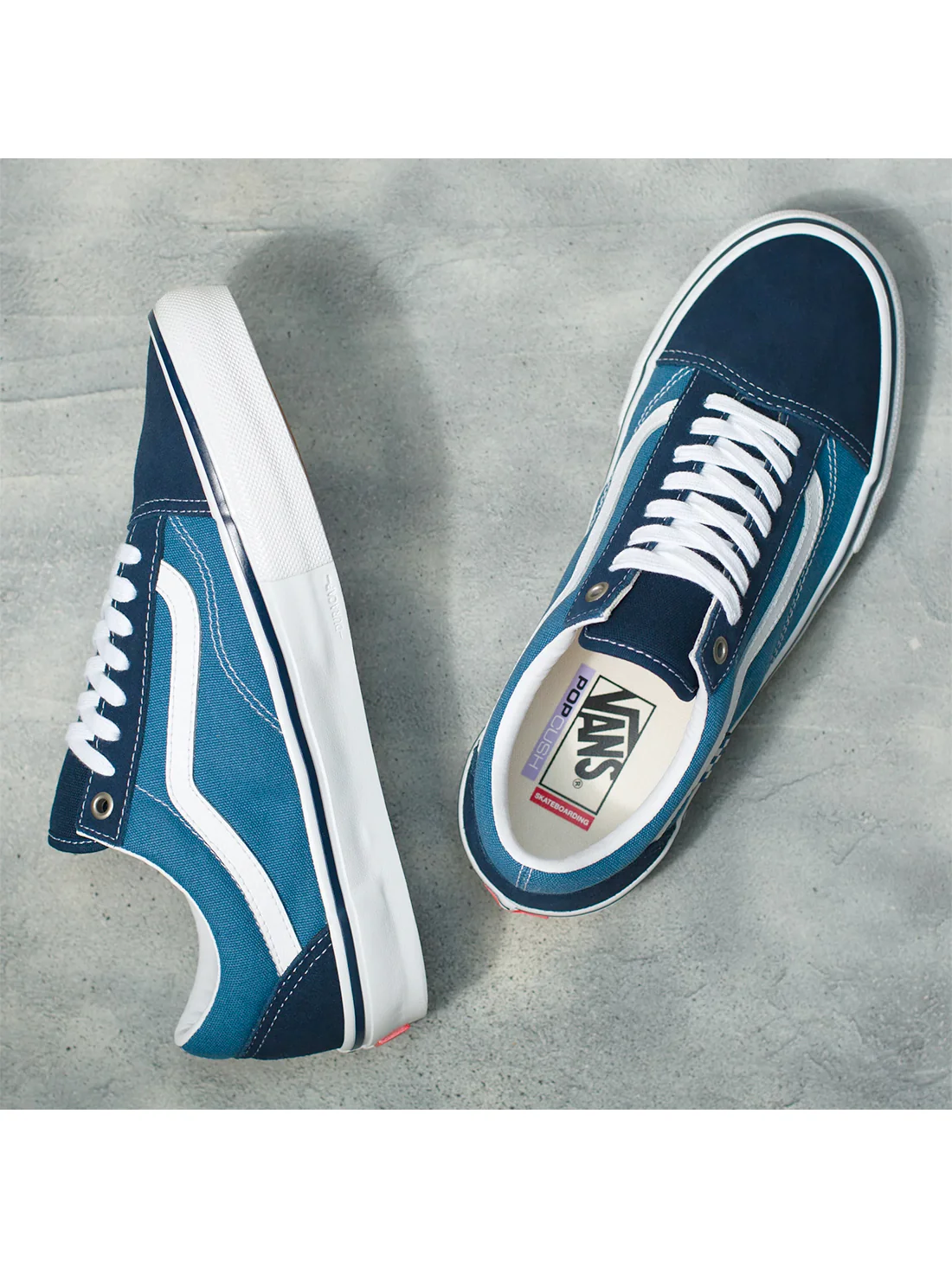 Vans Skate Old Skool - Navy / White - Image 3