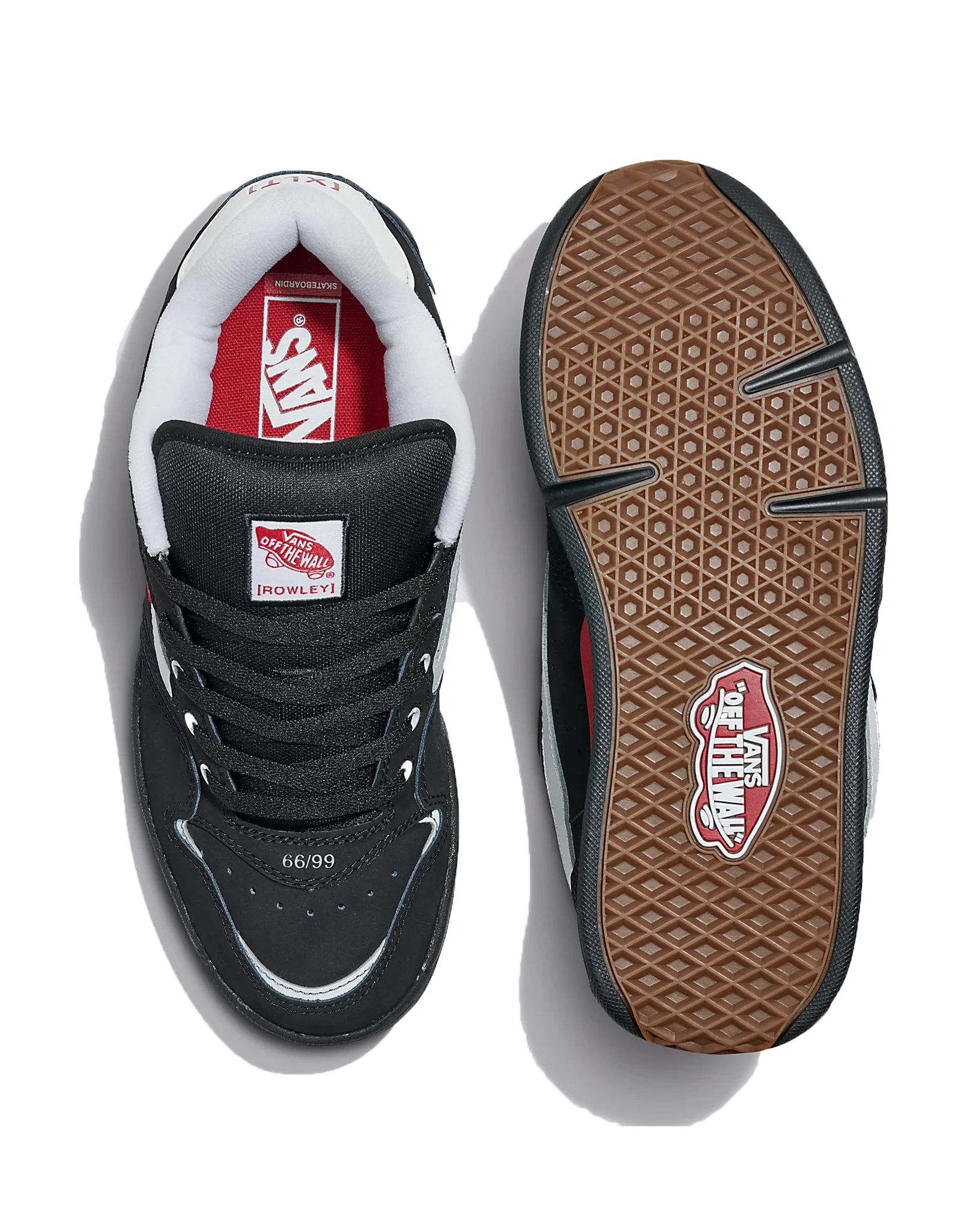 Vans Skate Rowley XLT - Black / White / Red - Image 3