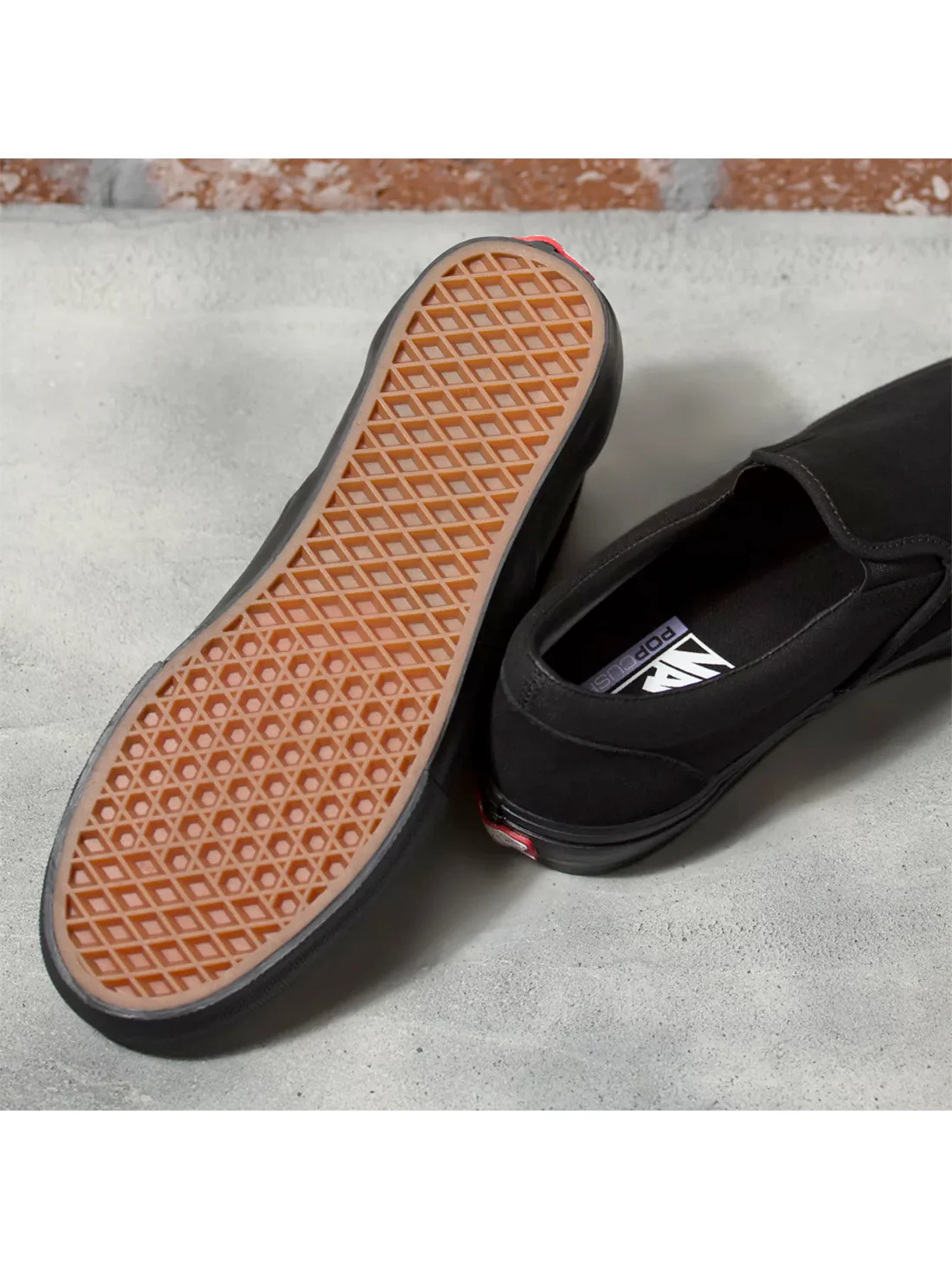 Vans Skate Slip On - Black / Black - Image 3
