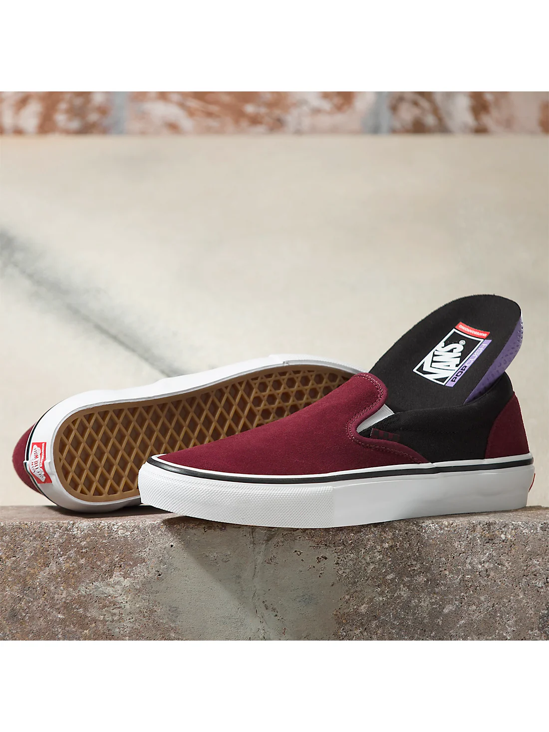 Vans Skate Slip On - Port / Black - Image 2