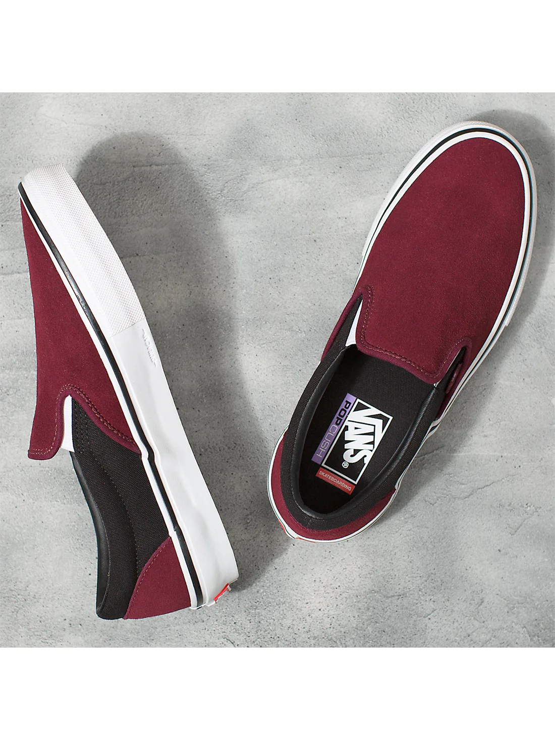 Vans Skate Slip On - Port / Black - Image 4