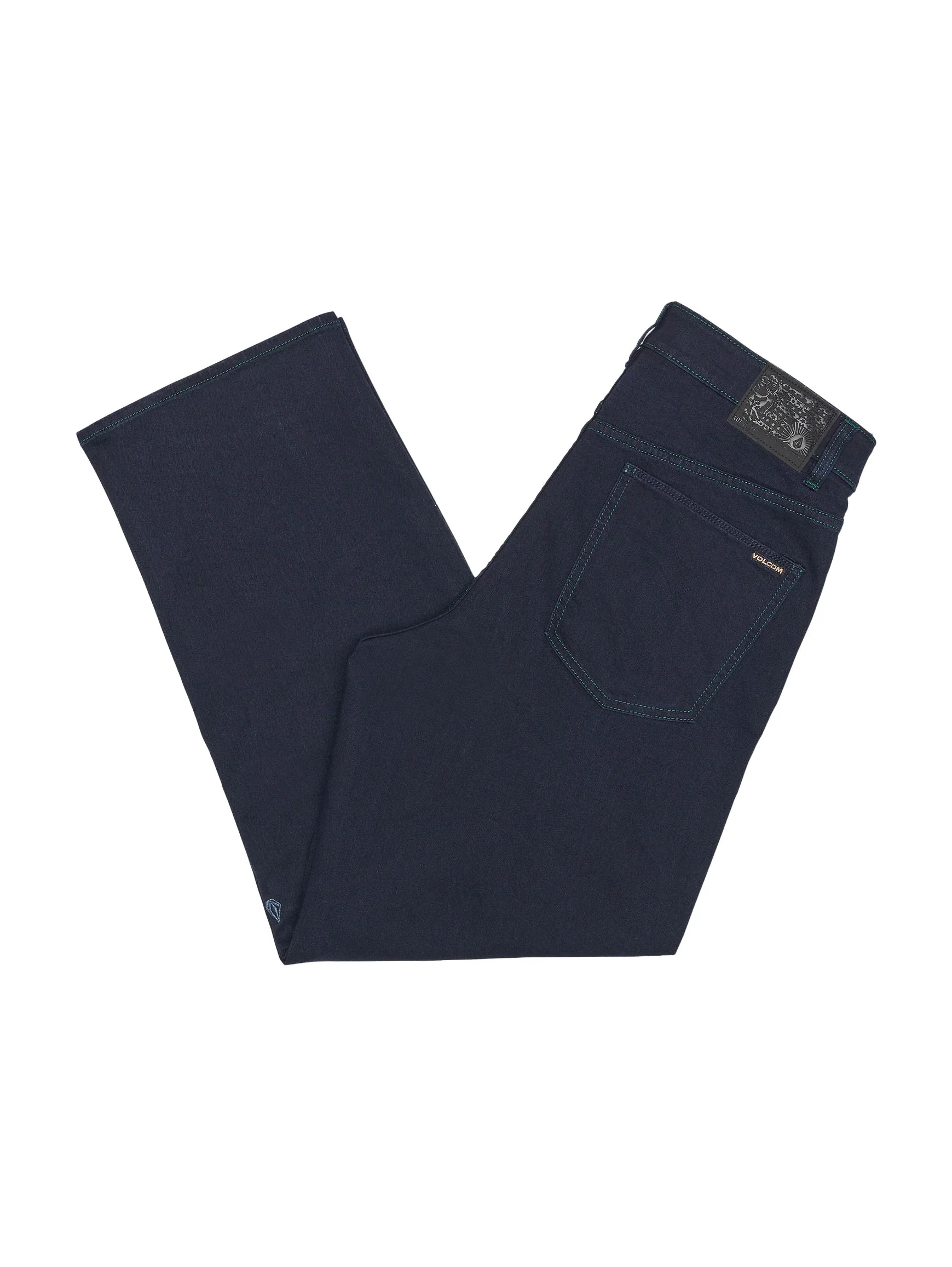 Volcom Billow Loose Fit Denim Jeans - Blue Rinse - Image 2
