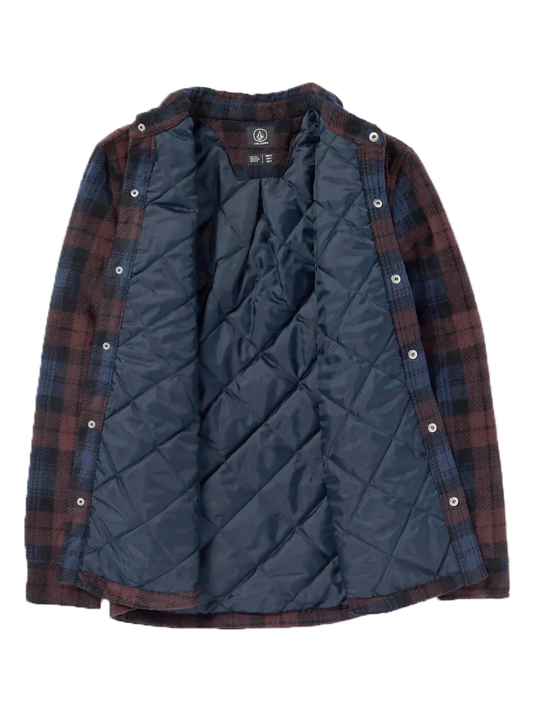 Volcom Bowered Fleece Long Sleeve - Merlot - Image 3