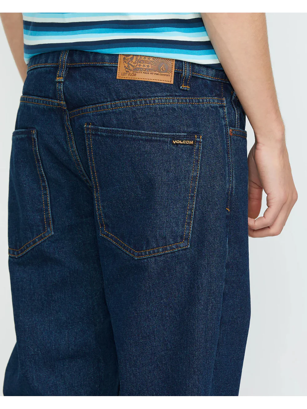 Volcom Kinkade Regular Fit Denim Jeans - Blue Relic - Image 6