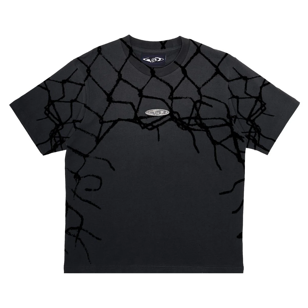 WKND Fishbone Emblem Tee - Faded Black